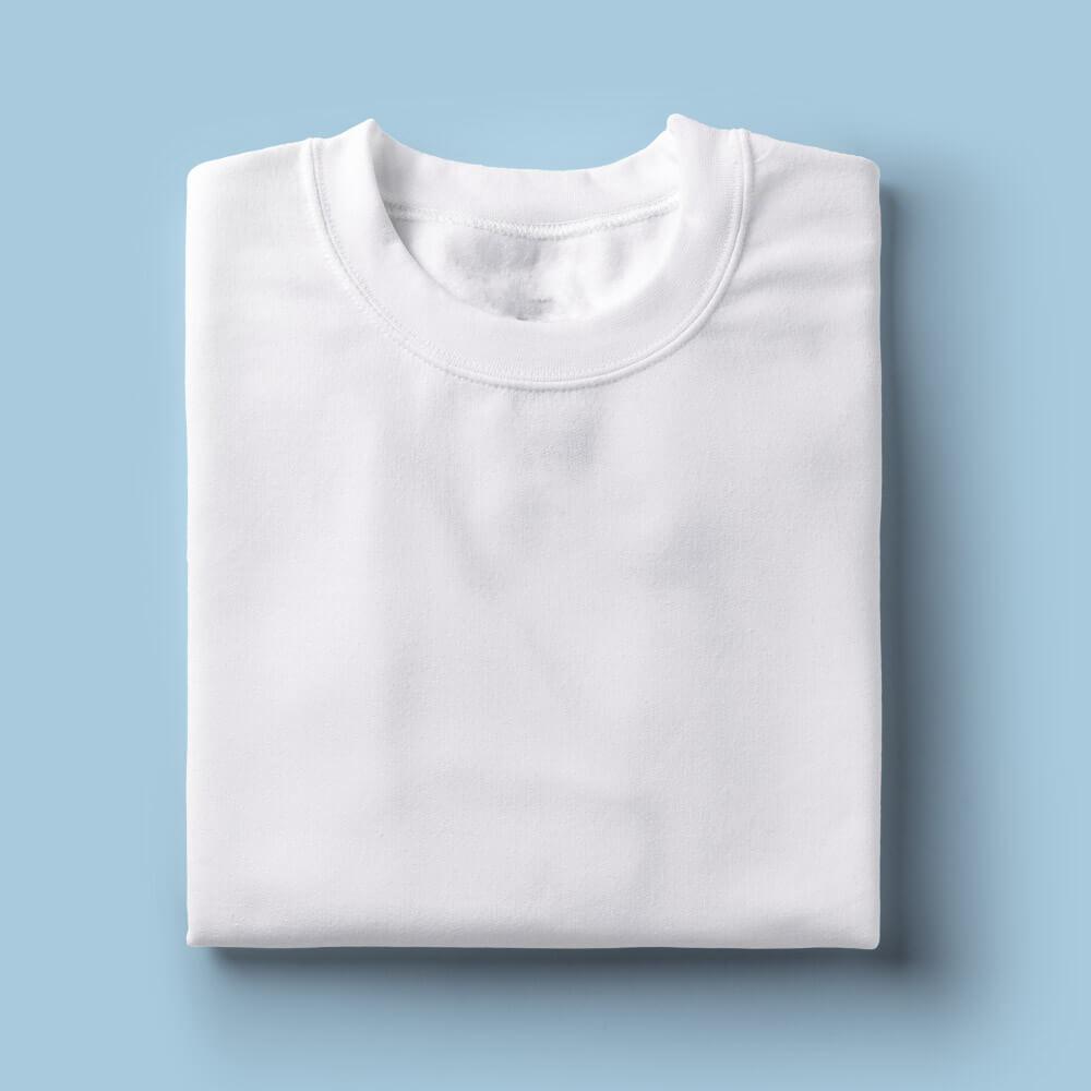 Round Neck T-Shirt White L