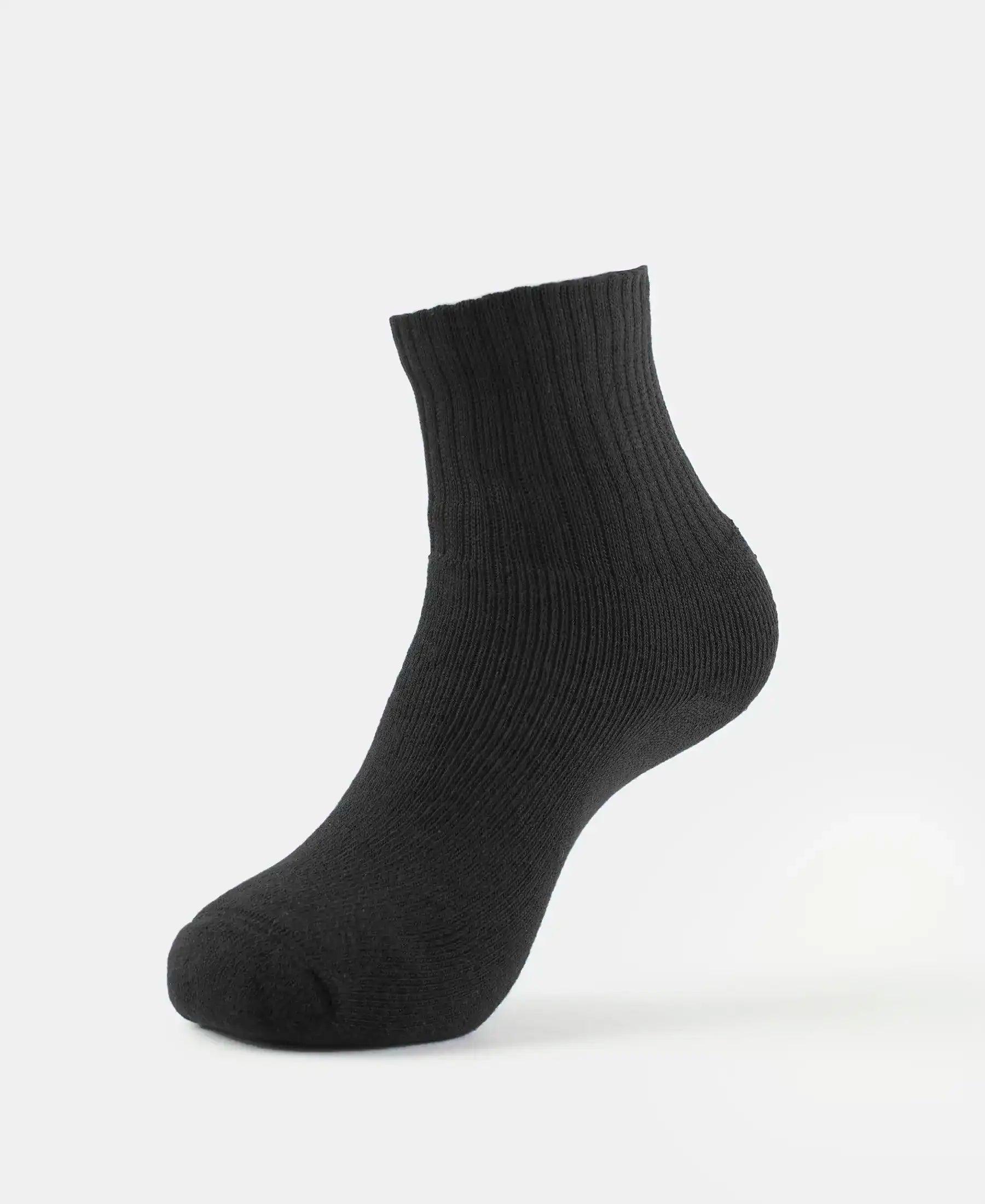 Cotton Socks Black Ankle Free Size